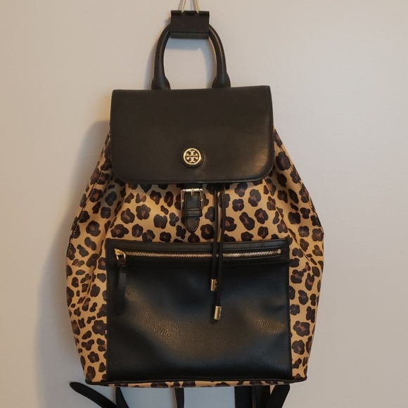 Tory Burch Kerrington Leopard Backpack - Picture 2 of 8